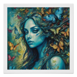 Pôster Borboletas e Blues Série 8