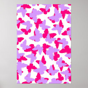 Pôster Borboletas mergulhadas