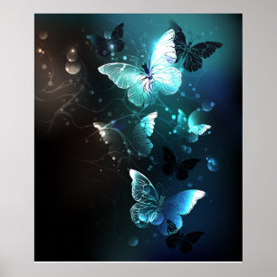 Poster Borboletas Noturnas de Menta