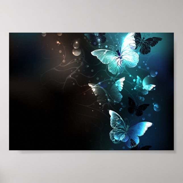 Poster Borboletas Noturnas de Menta (Frente)