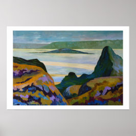 Poster Bord de mer et plage en Bretagne