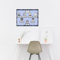 Borda do espiral da árvore da família de fotos em 