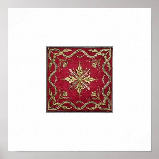 Poster Bordado de Caxemira (Frente)