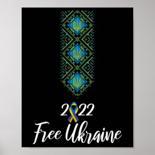 Poster Bordado Ucraniano Vyshyvanka Para Homens Camisa de