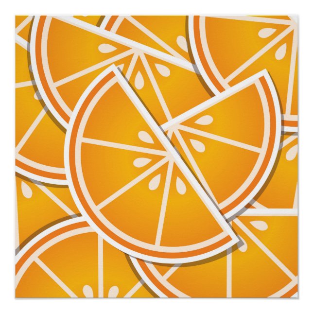 Pôster Bordas de laranja fungo (Frente)