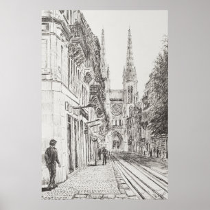 Pôster Bordéus France. Spire.2010 gêmeo