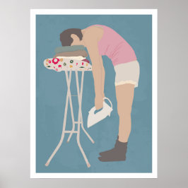 Poster Bordo de lavanderia