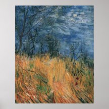 Bordo de um campo de trigo com papas 1887, van Gog