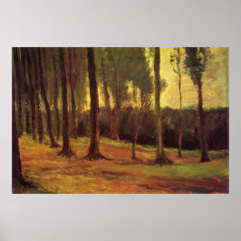 Pôster Bordo de uma madeira por Vincent van Gogh