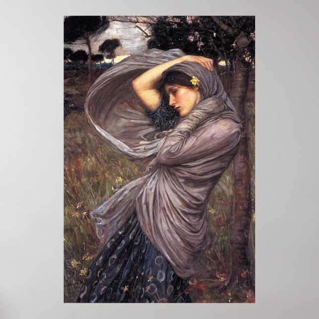 Poster BoREA, por John William Waterhouse, 1903 (Frente)