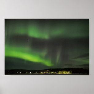 Pôster Borealis da Aurora no céu