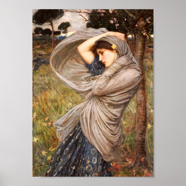 Poster Boreas John William Waterhouse (Frente)