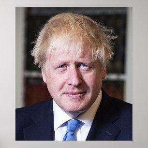POSTER BORIS JOHNSON BRITÂNICO PRIMEIRO-MINISTRO