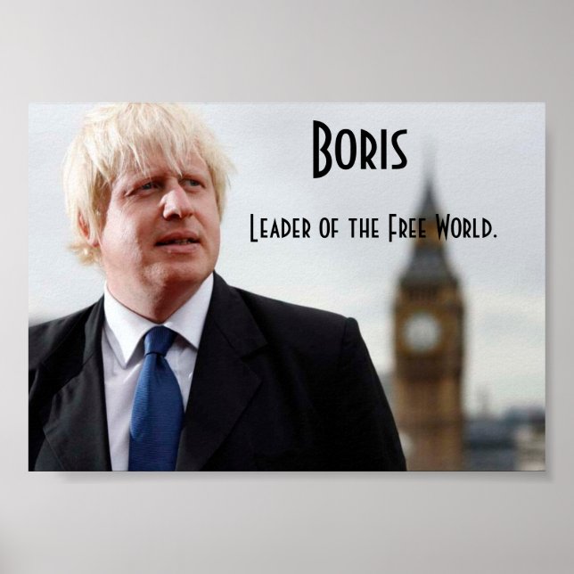 Poster Boris Johnson: Líder do Mundo Livre (Frente)