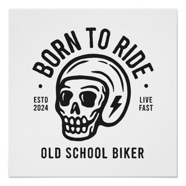 Pôster Born to Ride (Frente)