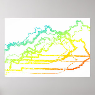 Poster borrão do frio de kentucky