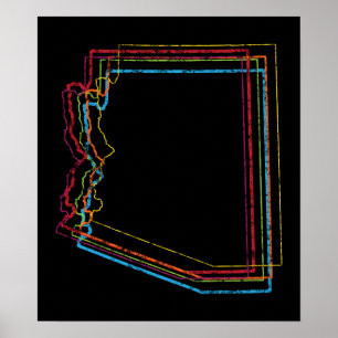 Pôster borrão do orgulho da arizona