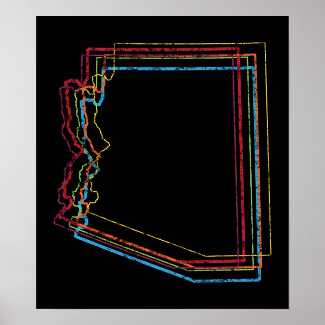 Pôster borrão do orgulho da arizona (Frente)