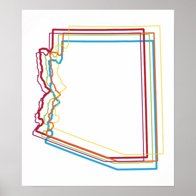 Pôster borrão do orgulho da arizona (Frente)