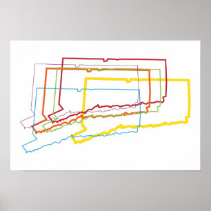 Pôster borrão do orgulho de conexão