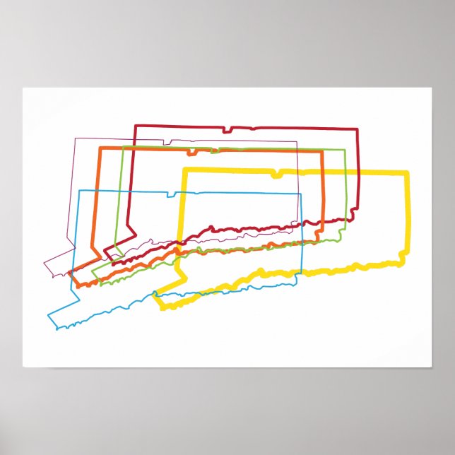 Pôster borrão do orgulho de conexão (Frente)