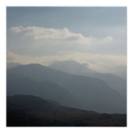 Pôster Borrowdale, do distrito de Wallacrag Keswick Lake