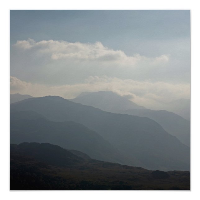 Pôster Borrowdale, do distrito de Wallacrag Keswick Lake (Frente)