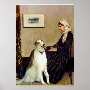 Pôster Borzoi - Mãe assobiadora