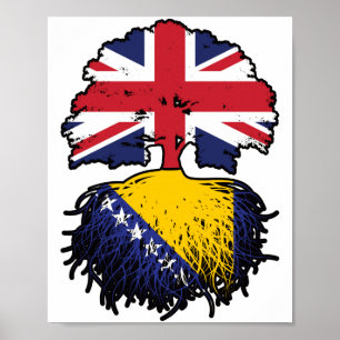 Poster Bósnia Bósnio Reino Unido Reino Unido Reino Unido