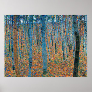 Poster Bosque de Árvores Florestais de Gustav Klimt
