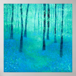 Poster Bosque de Bluebell