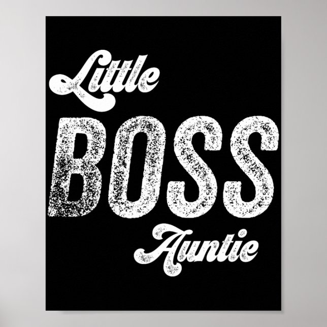 Poster Boss Auntie Baby Dia de as mães (Frente)