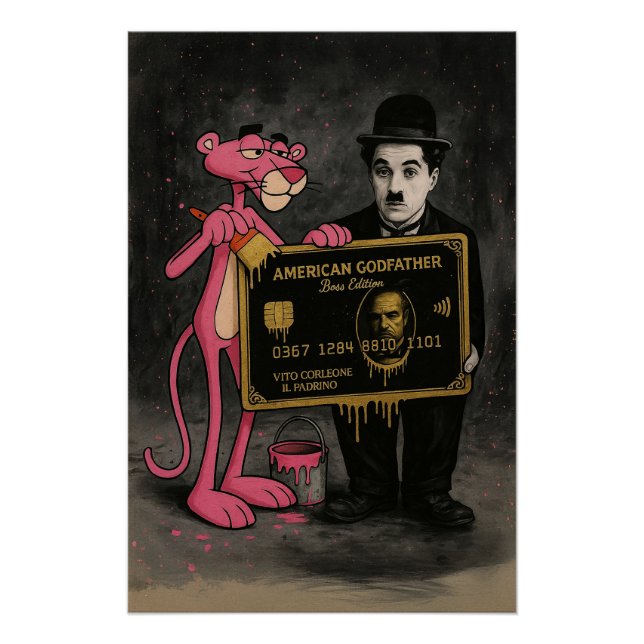 Pôster Boss Edition in Black & Pink (Frente)