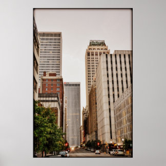 Poster Boston Ave, Centro Tulsa OK