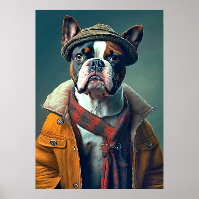 Poster Boston Bull Terrier (Frente)