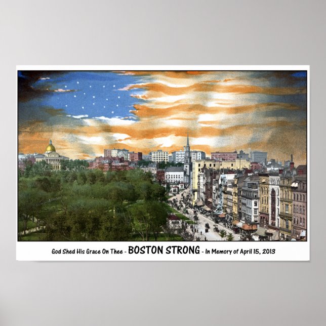 Poster Boston Forte - Na Memória de 15 de abril de 2013 (Frente)