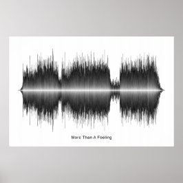 Poster Boston mais do que uma arte em ondas sonoras