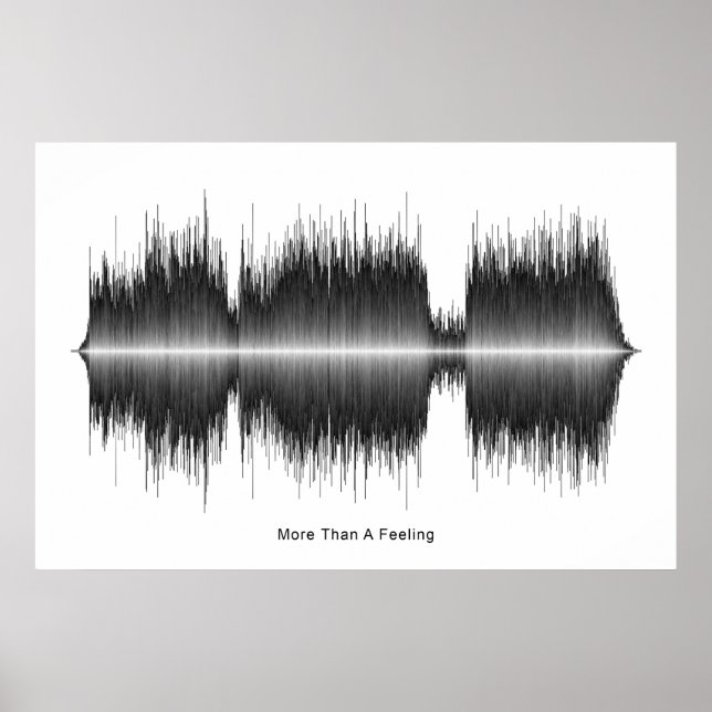 Poster Boston mais do que uma arte em ondas sonoras (Frente)