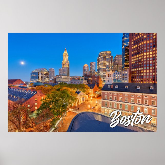 Poster Boston, Massachusetts, Estados Unidos (Frente)