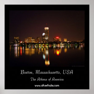 Poster Boston, Massachusetts, EUA