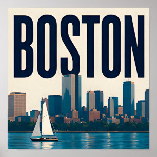 Poster ⚓ Boston Massachusetts Histórico