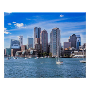 Pôster Boston Skyline