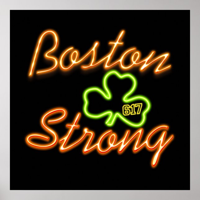 Poster Boston Strong Irish GREEN (Frente)