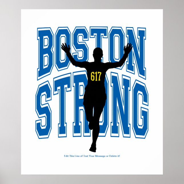 Pôster Boston Strong Runner (Frente)