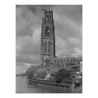 Pôster Boston Stump e River Welland, Lincolnshire