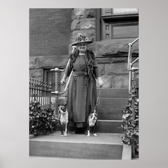 Pôster Boston Terriers and 1920s Fashion (Frente)