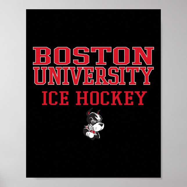 Poster Boston Terriers Clic Team Hóquei no Gelo - Neutro  (Frente)