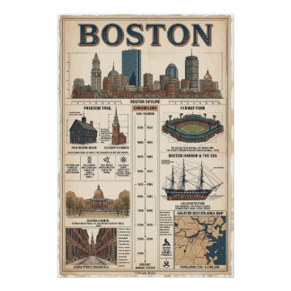 Pôster Boston, USA
