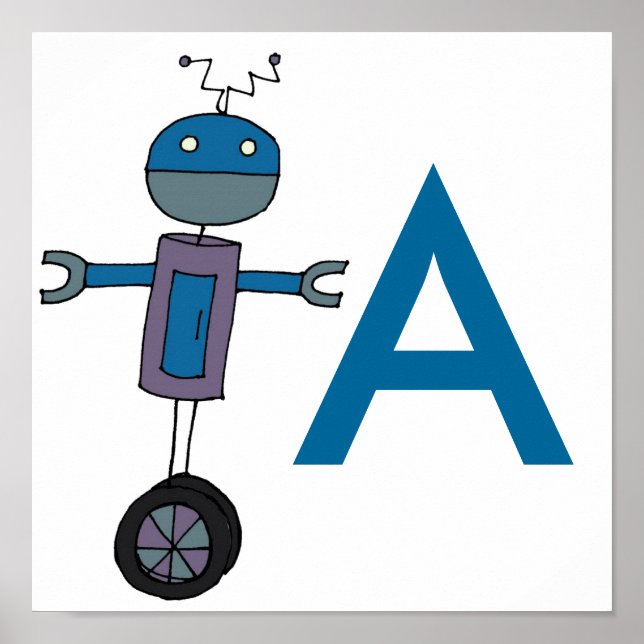 Pôster Bot on Wheels (Frente)