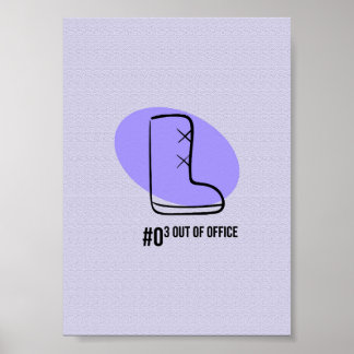 Poster Bota de caminhada fora do escritório - Trilha mini